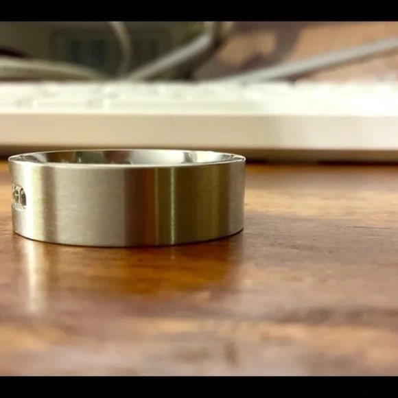 Men’s Stainless Steel CZ Band - Picture 12 of 15